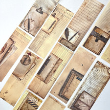 Writing Paper Sheets Vintage Style Scrapbook Collage Junk Journal