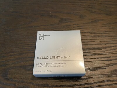 iT Cosmetics HELLO LIGHT CREME Anti-Aging Radiance Luminizer 0.23 oz RADIANCE