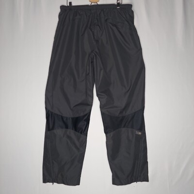 Nike Swishy Pants XXL Men Gray Black Mesh Lined Pocket Zip Ankle Vtg 90s Y2K