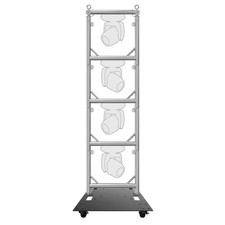 4 Global Truss Modular Lighting Quick Grid Sections Baseplate w/ Wheels