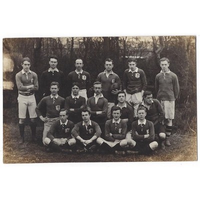 Newcastle Area, unbekannter Rugby Club, RP Postkarte um 1910 unbenutzt