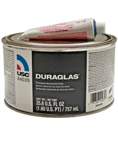 USC Duraglas 24035 Fiberglass Reinforced Body Filler, 25.6 fl. oz with activator