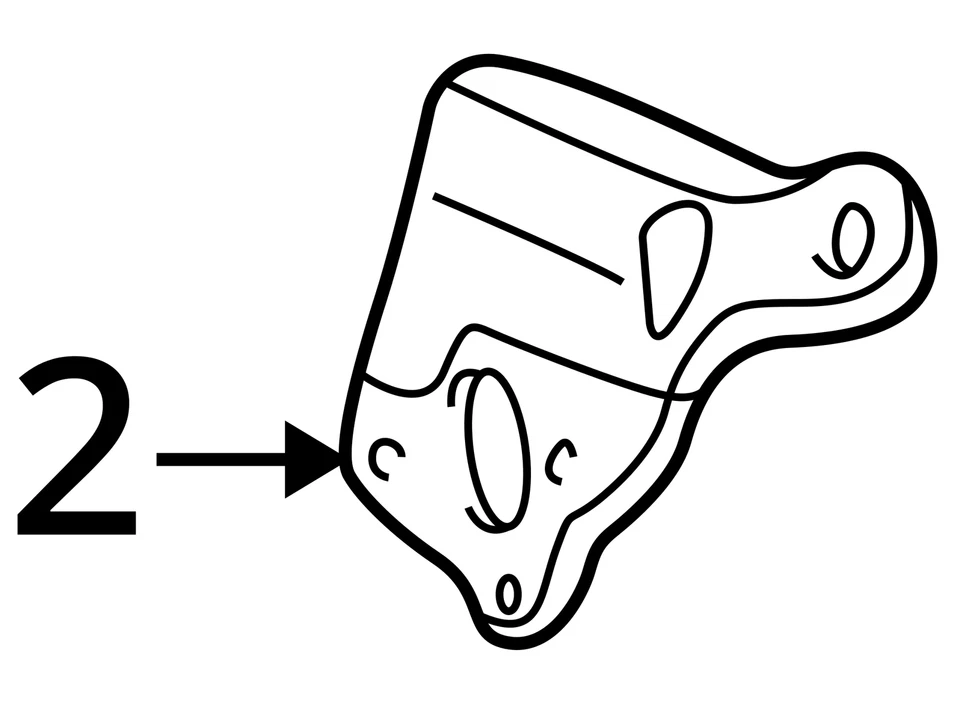 1995-2002 PONTIAC CHEVROLET SUNFIRE CAVALIER ADAPTER BRACKET ENG 22651092 NEW - Image 3 of 3