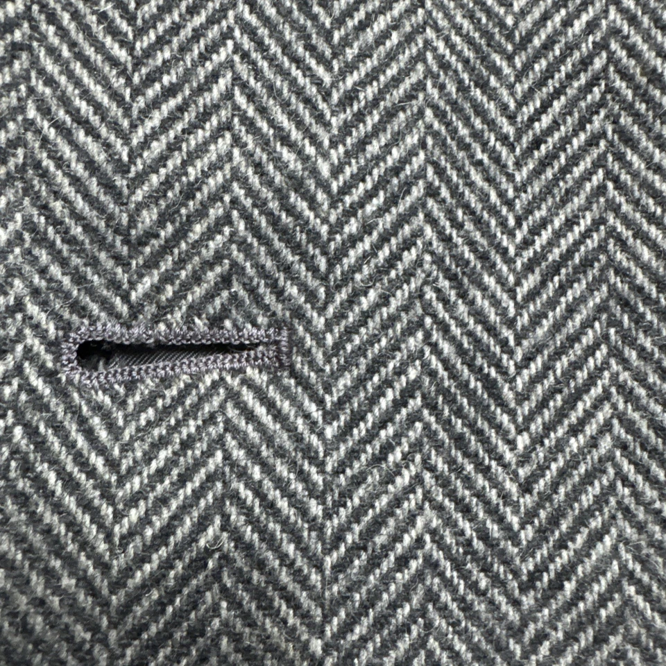 Blazer Abrigo Deportivo Chaqueta DE COLECCIÓN OAKTON Talla 42R Gris Espiga Tweed Mezcla Lana Foto 3 de 4