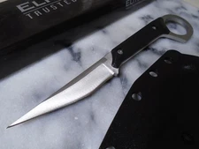 Elitedge Pikal Tanto Shank Shiv Fixed Blade Karambit Knife Full Tang 420C Silver