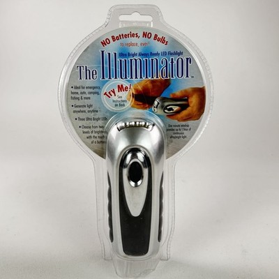 LED Windup Flashlight Kinetic Charge (1 minute of winding for 1 hour Runtime)