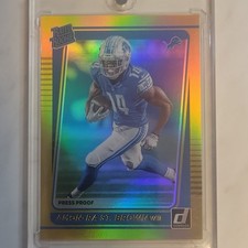 2021 Panini Donruss Rated Rookie Press Proof Amon-Ra St. Brown #284