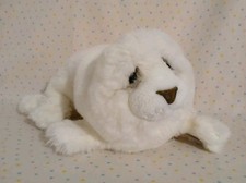 Vintage Dakin Lou Rankin Baby Harp Seal White Stuffed Animal Plush Toy 9"