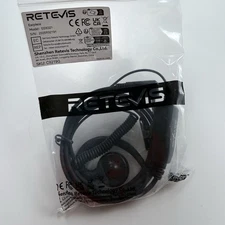 NEW Retevis Earpiece Headset K-Plug PTT Mic Kenwood Baofeng 2-Way Radio EEK021