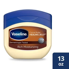 Vaseline Rich Moisturizing Cocoa Butter Healing Petroleum Jelly for DrySkin,13oz