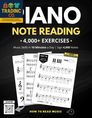 Piano Note Reading Exercises: Music Skills in 10 Minutes a Day, Student Workbook