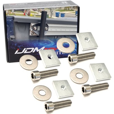 4-Set 1'' Wide Pokcet Nuts Truck Bed Sliding Slot Tie-Down Rail Mounting Hardware