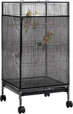 Large Bird Cage Seed Catcher 118" Adjustable Nylon Mesh Net Skirt Guard Cover