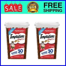 TEMPTATIONS MIXUPS Crunchy Soft Cat Treats Backyard Cookout Flavor 30 oz. 2 Pack