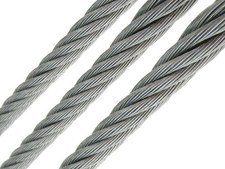 3/8" x 1000' Galvanized Aircraft Cable 7x19 Steel Core 14400lb MBS