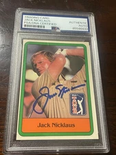 Jack Nicklaus Signed 1981 Donruss Rookie Card PSA Slabbed Golf Legend AUTHENTIC