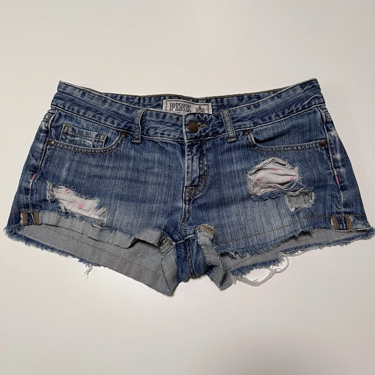 Victoria's Secret Denim Low (6.5-8.5 in) Rise Shorts for Women for