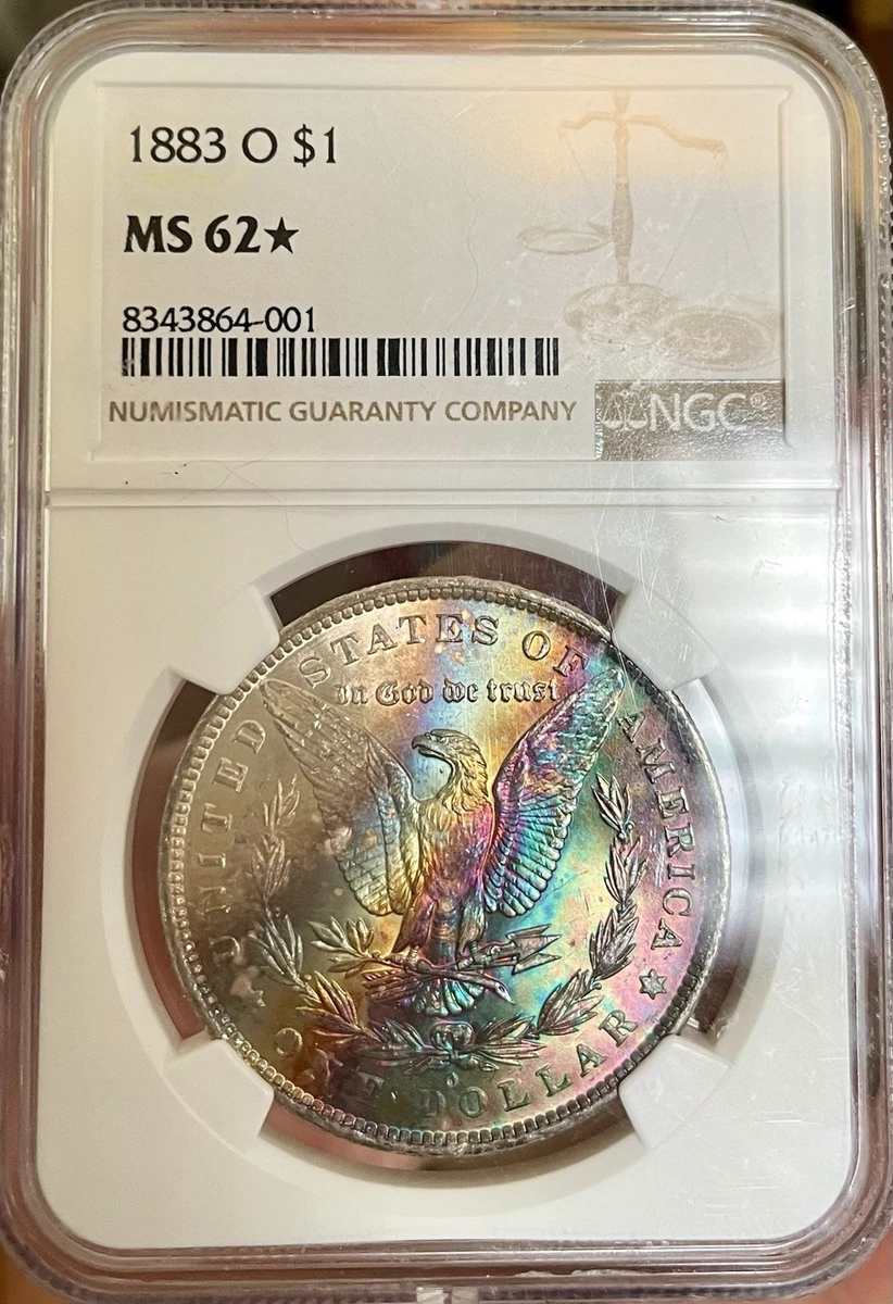 Silver MS 62 Graded 1883 Year Morgan US Dollars (1878-1921) for