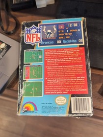 NFL Football (Nintendo NES, 1988) Cartridge With Box! Tested Working