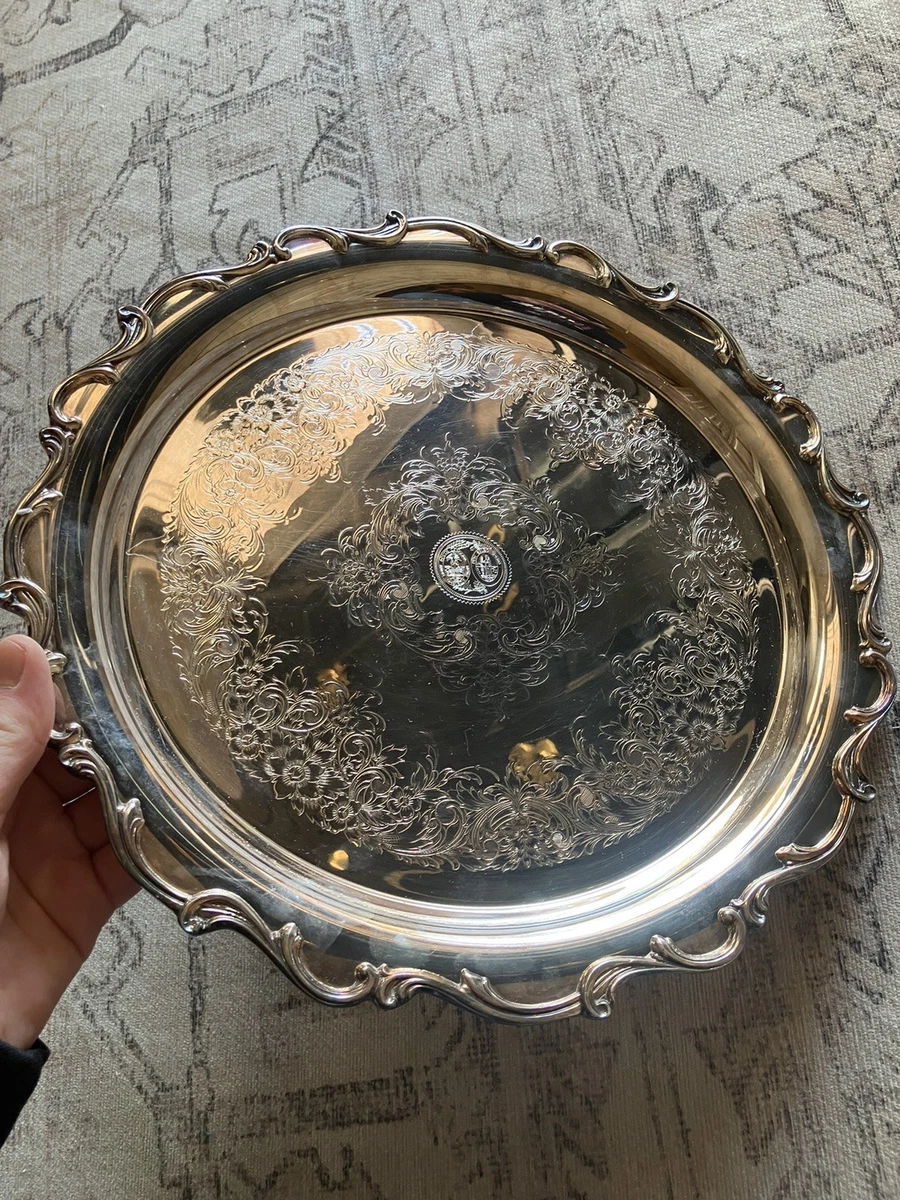 Webster Wilcox In Antique Us Silver-Plated Platters & Trays for
