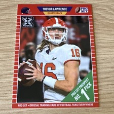 Leaf Trevor Lawrence #PS1 Clemson Tigers Pro Set Prospect Rookie 2021 /56111