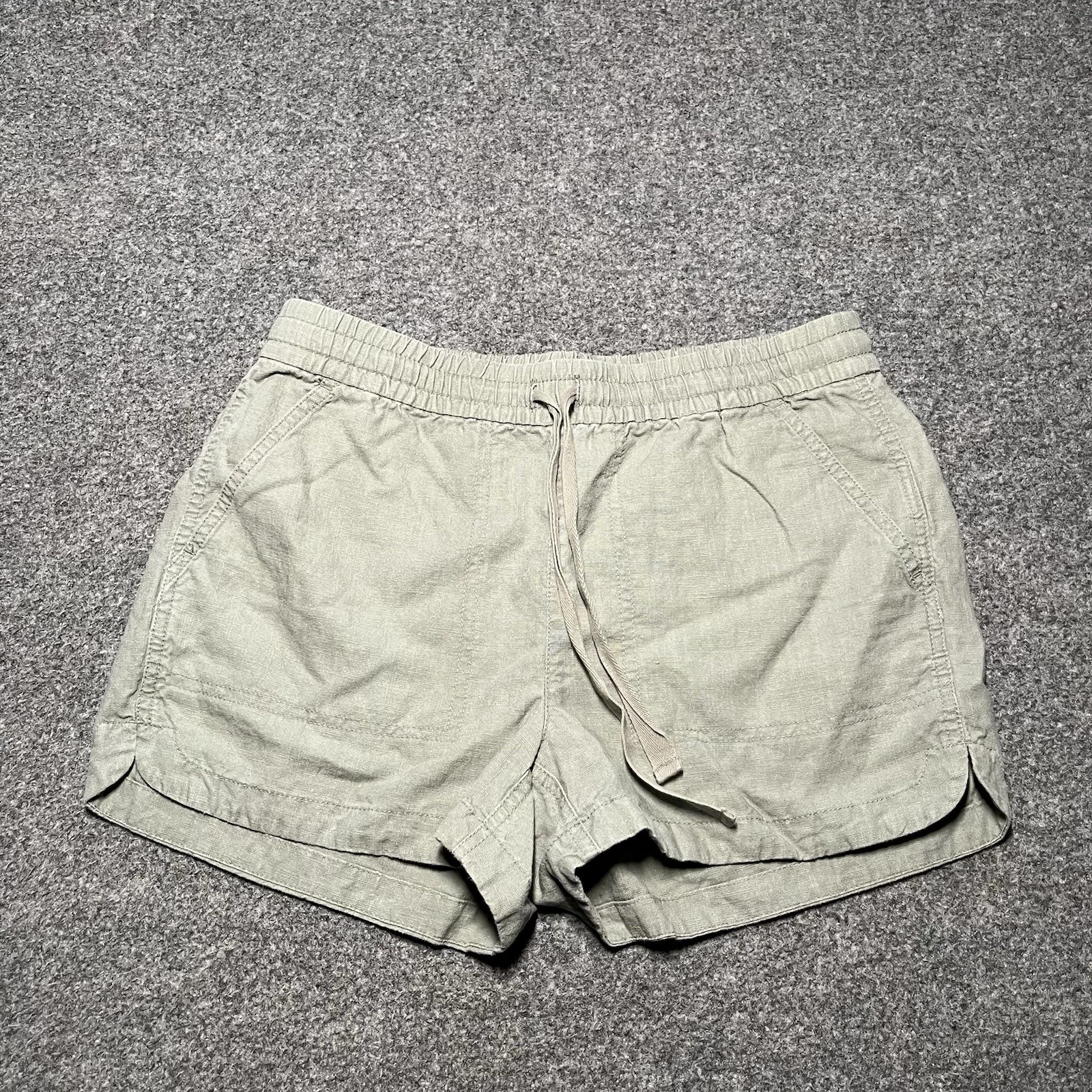 J Crew Shorts Womens XS Green Linen Blend Drawstring Casual Pockets Summer
Opens in a new window or 