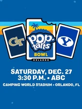 POP TART BOWL CLUB TICKETS (2) BIG 12 ACC Sect C36 Row A SEATS 23-24 BEST BOWL!
