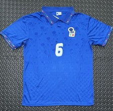 Baresi Italy Retro Jersey Size XL #6 1994 World Cup Vintage Shirt (Runs Small)