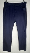 Travis Mathew Pants Mens 38x32 Blue Golf Stretch Performance Woven Polyester