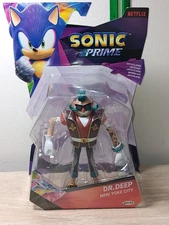 *FREE SHIP* 5" DR DEEP Sonic Prime Sonic the Hedgehog Jakks Pacific Netflix