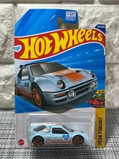Hot Wheels Peak Pursuit 9/10 Ford RS200 247/250 Gulf Blue