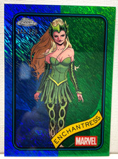 2025 Topps Chrome Marvel Blue Green Shimmer Refractor #43 ENCHANTRESS /199