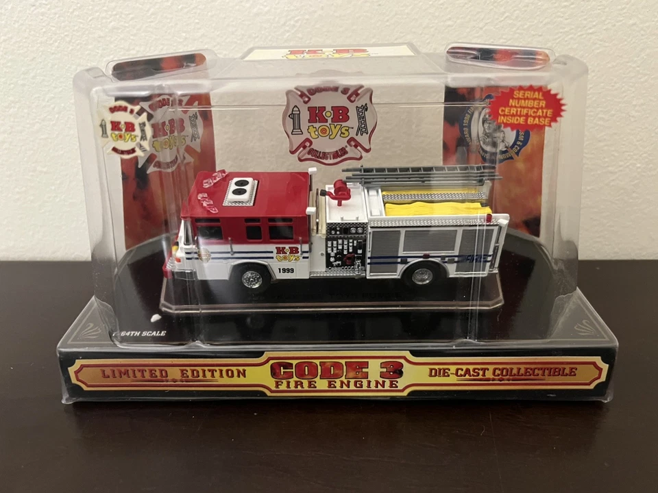 Code 3 Collectible #12219 KB Toys Pierce Quantum Pumper 1999 MIB W/Sleeve - Image 3 of 4