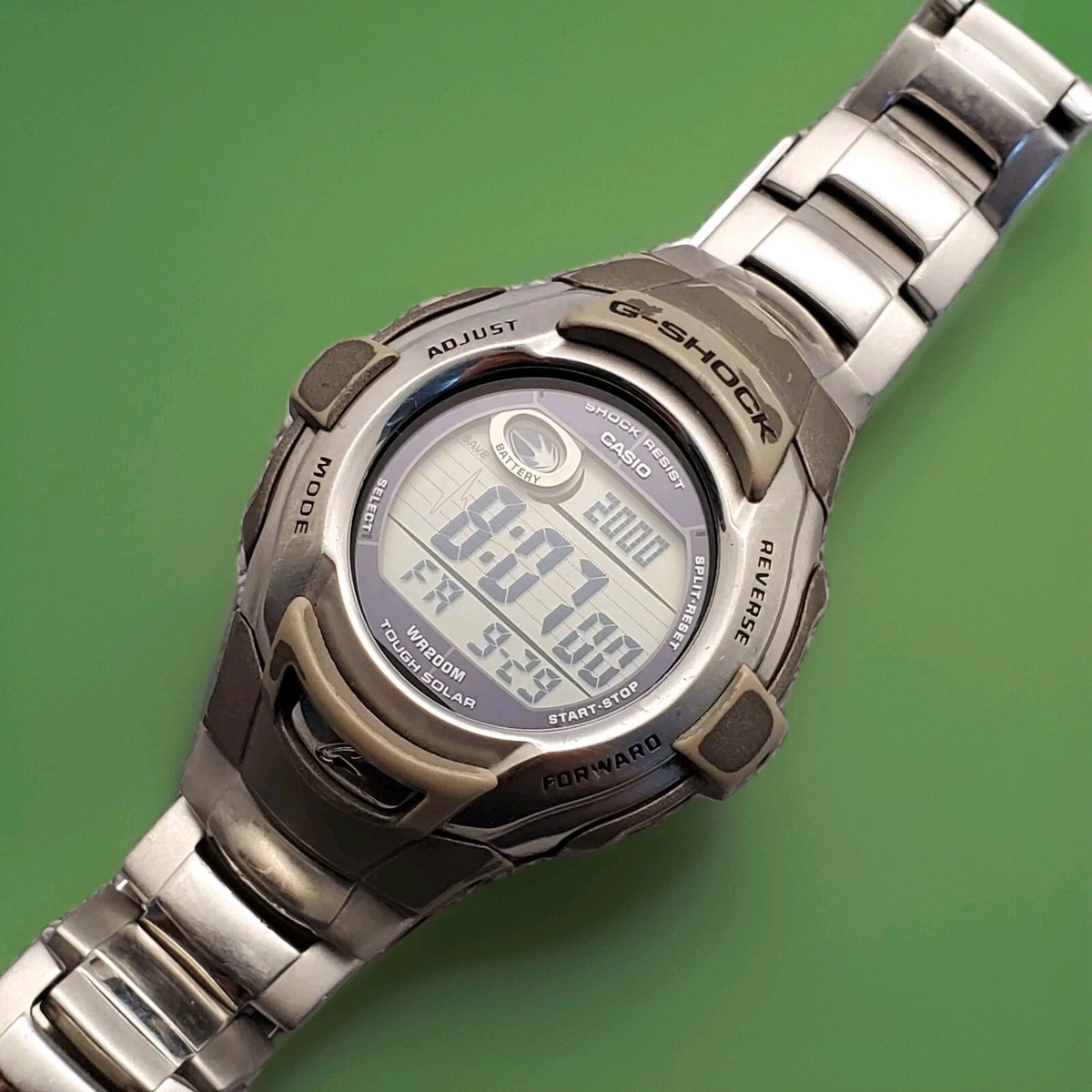 CASIO G-SHOCK Tough Solar MUD RESIST　ジーシ G-SHOCK Mudmaster Men's Solar Round Black W56.7mm Japan Made