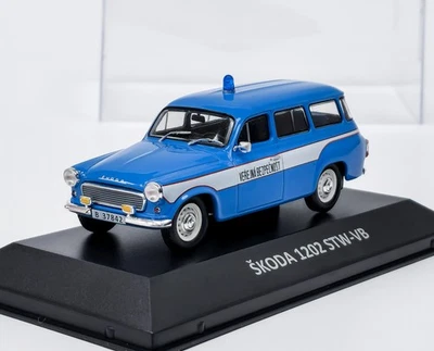 DE AGOSTINI Skoda 1202 STW Öffentliche Sicherheit (1964) + Plexiglasbox DeA 1:43