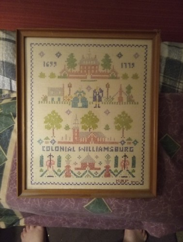 Colonial Williamsburg Cross Stitch Sampler