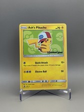 Ash's Pikachu SM112 NM SM Promos Pokemon Card on eBay