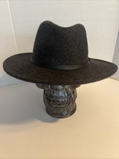 Goodfellow Co Wide Brim 100 Wool Felt Hat Fedora Charcoal Gray Size M/L