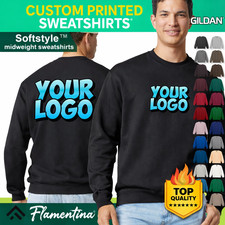 Custom Printed Personalised Sweatshirt Jumper ? Your Text / Logo Workwear Unifor