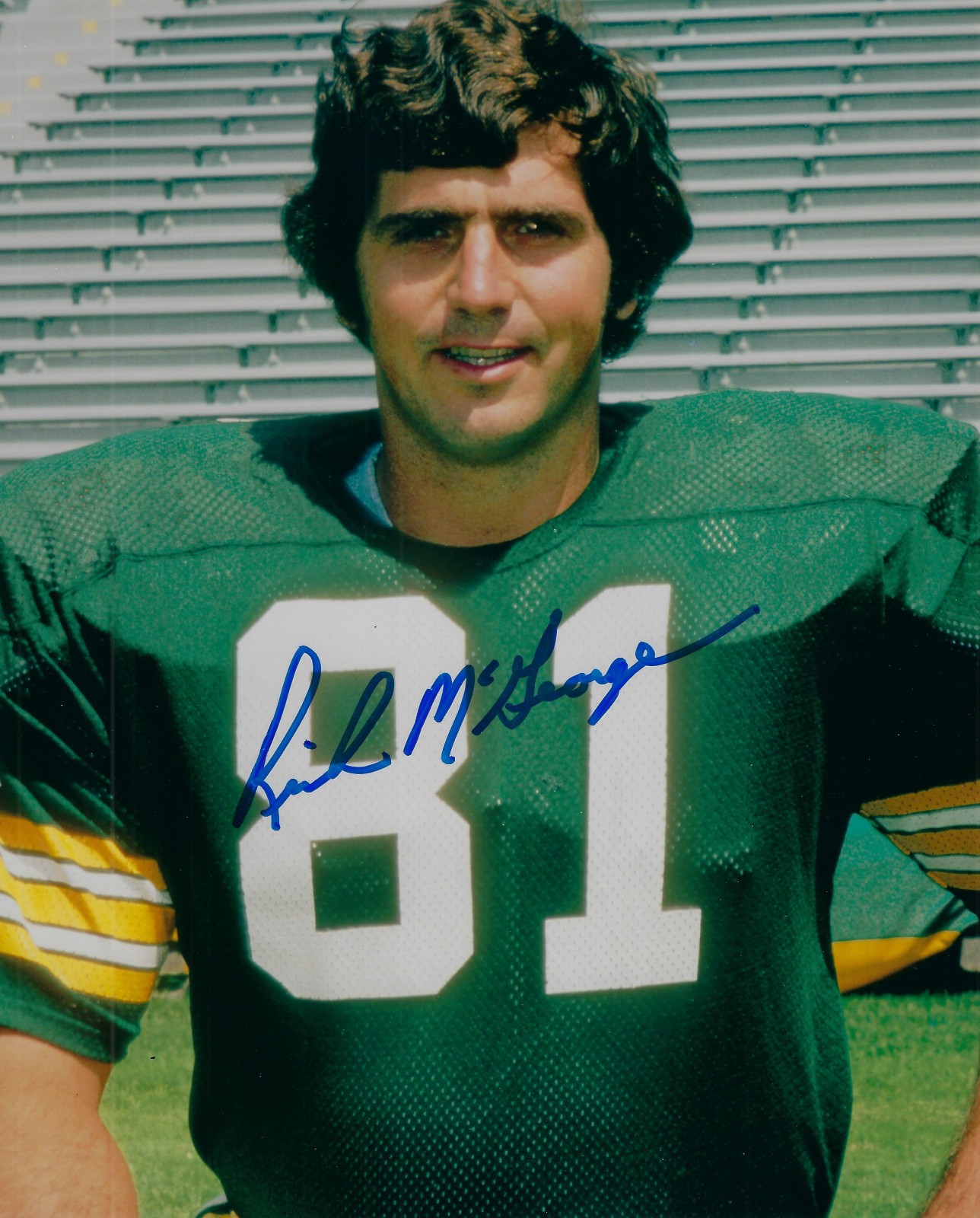 1970's PACKERS Rich McGeorge signed photo 8x10 AUTO Autographed Green Bay