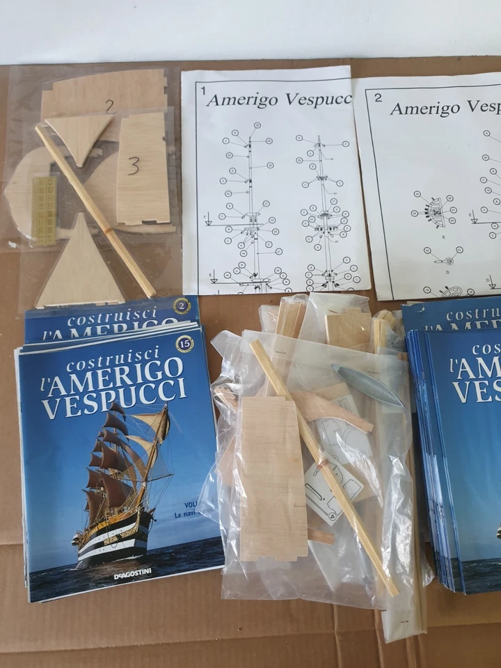 AMERIGO VESPUCCI de agostini pezzi NUOVI e sIgillati + fascicoli 2-15 e 76-120 - Immagine 2 di 4