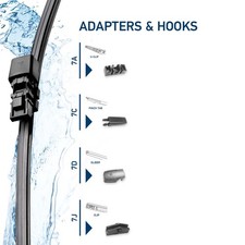 HELLA Scheibenwischer 1x Hinten für FIAT Doblo BMW X5 PORSCHE Cayenne 