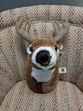 ADORE 13" Boone the Whitetail Deer Stuffed Animal Plush Walltoy Wall Mount