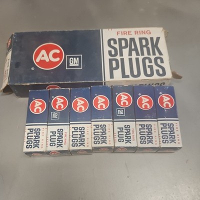Lot of 7 GM AC-DELCO Spark Plugs R85TS  Fire Ring NOS