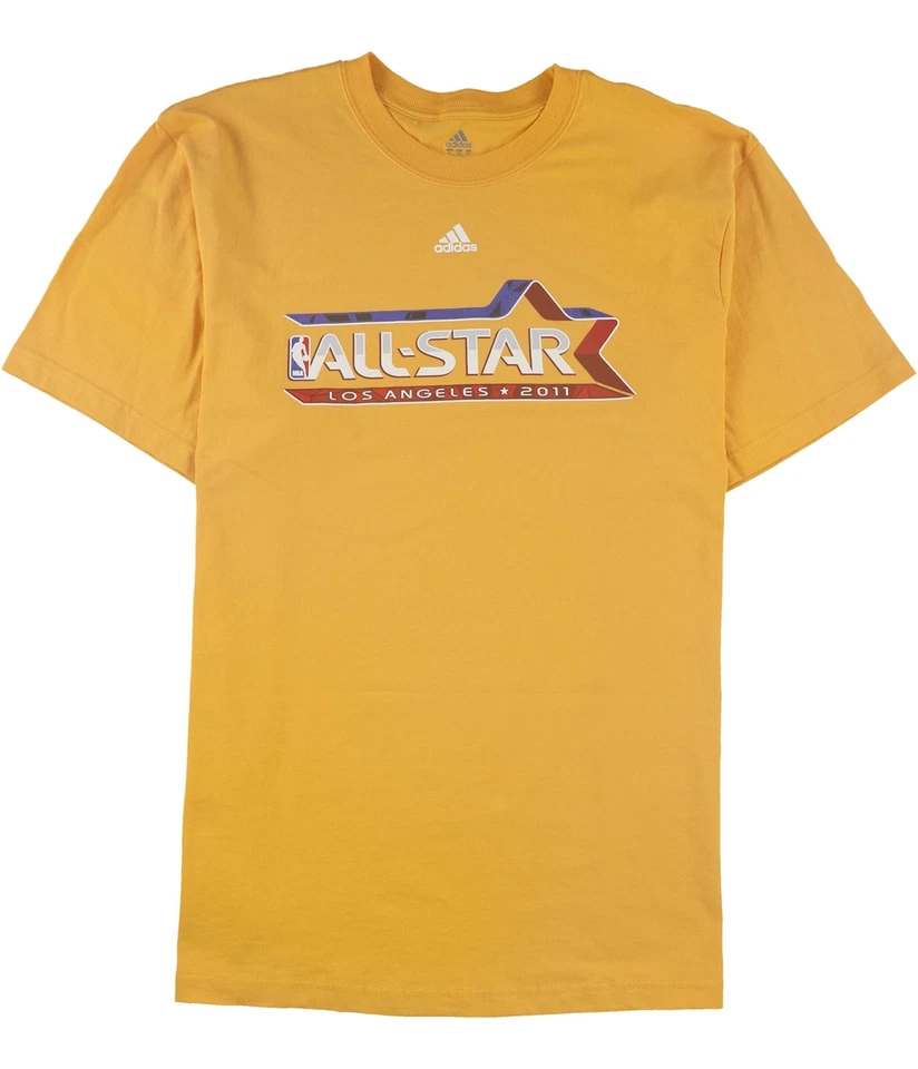 Adidas Hombre All-Star LA 2011 Camiseta Gráfica, Amarillo, 2XL