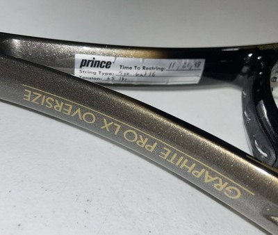 Rare Vintage Prince Graphite Pro LX Oversize Tennis Racquet 4 3/8
