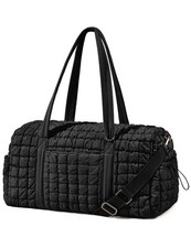 Quilted Travel Duffle Bag for Women Medium Weekender Bag Puffer Overnight Bag...