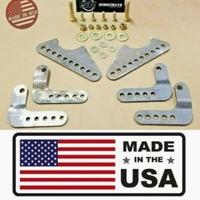 [SR] Universal Steel Coil Over Shock Mount Kit Adjustable Lower Brackets #2047