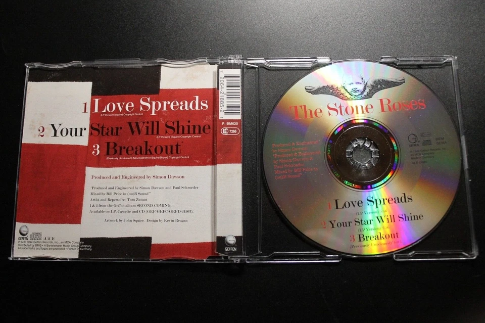 The Stone Roses - Love Spreads (1994) (MCD) (Geffen Records – GED 21885) - Bild 2 von 2