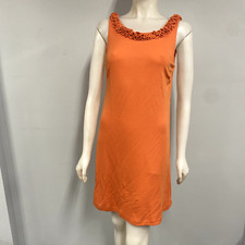 J. Crew Orange Ruffled Seaside Dress S Small